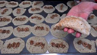 How To Make Crispy Stuffed Kataifi Stone Kadayif Recipe 🔥 Perfect Syrupy Turkish Dessert With All