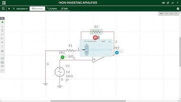 NON-INVERTING amplifier on MULTISIM