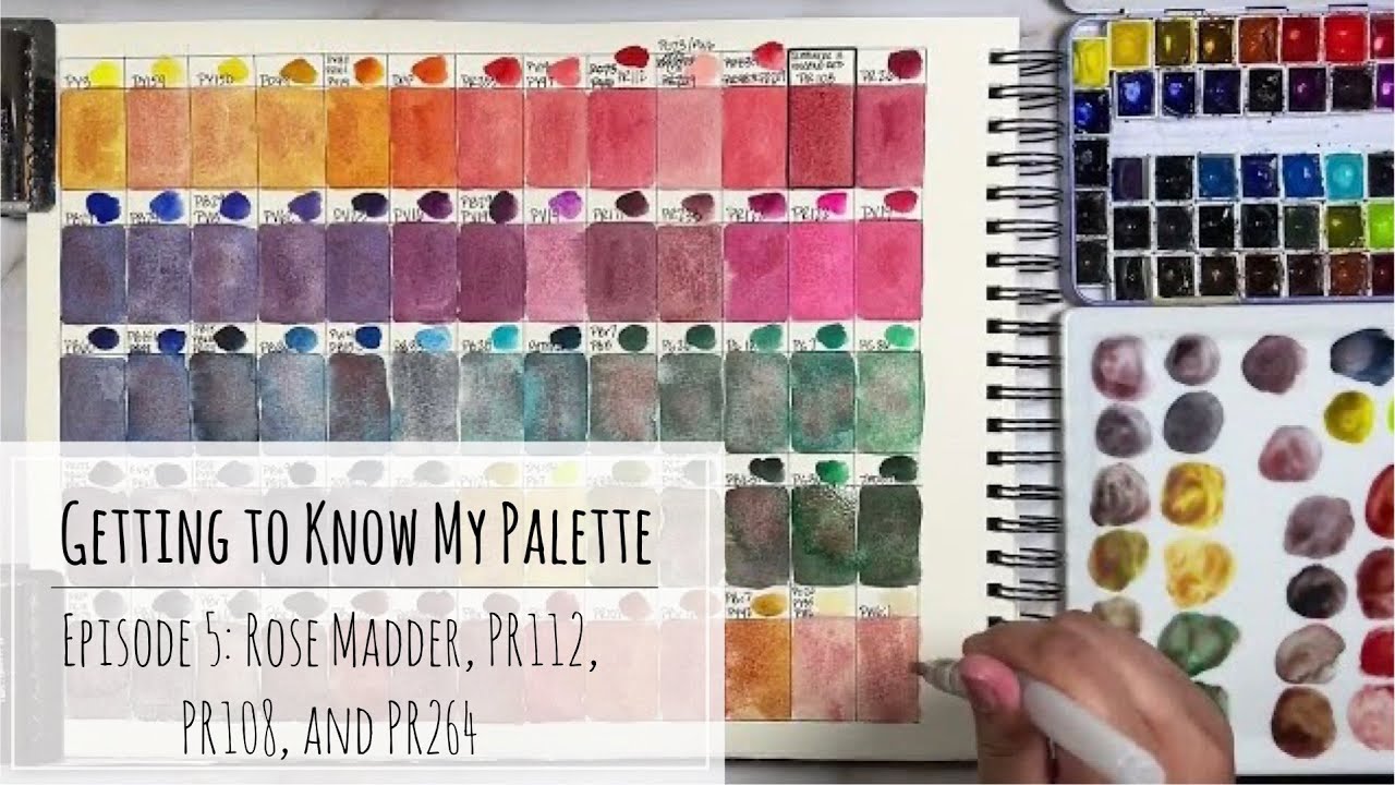 Getting to Know My Giant Palette Episode 5: PR83:1, PR48:4 | PR112 | PR108 | PR264
