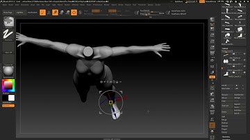 Zbrush (ep.7/10) - Setting Up Reference & Body Modelling (merging) basics
