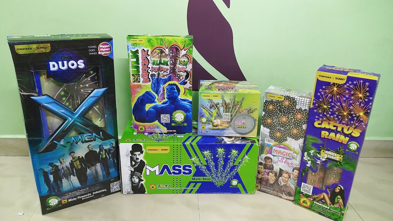 Sonny vinayaga fireworks - Part 2, Sky shot Unboxing Video, Sivakasi Crackers, சிவகாசி பட்டாசு -2025