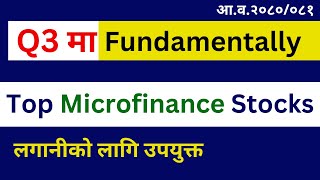 Best Share to Buy Now in Nepal Stock Market from Microfinance Sector in Q3, 2080/2081