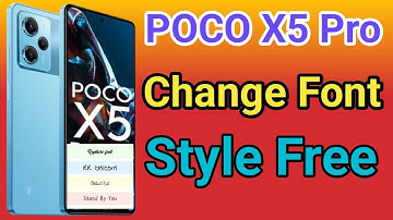 How To Change Font Style Poco X5 Pro 5G How To Download Font Style Poco X5 Pro 5G font style change