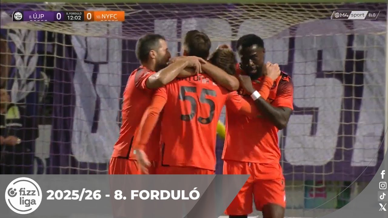 Babunski Hristovski Dorian gólja az Újpest FC – Nyíregyháza Spartacus FC mérkőzésen