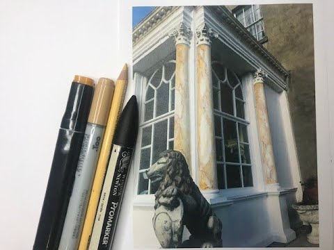 Rendering Marble - Siena marble Pillars - YouTube
