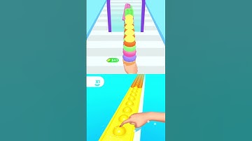 Pop Run X Ice Cream Stack Games Runner -- level 2 #shorts