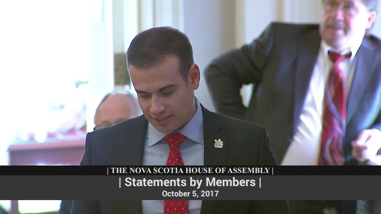 Oct 5, 2017 - Member's Statements - Ryan Shay - Canada Games Medal