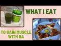 Gaining Muscle with RA | What I Eat in a Day (mini)