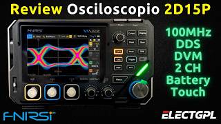 Fnirsi 2D15P - El osciloscopio de banco más económico - 100MHz 2CH DDS DVM