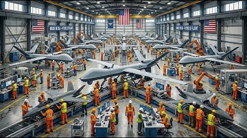 Inside America’s Next-Gen Drone Works: Building the YFQ-44A Fury Autonomous Wingman (Full Process)