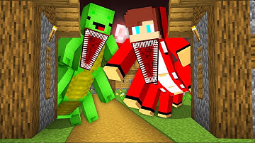 JJ and MIkey Became SCARY LONG SNAKE MUTANTS in Minecraft Maizen