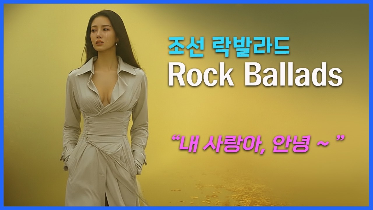 락발라드 / Rock Ballads / 여성 보컬 - 감성 텐션 폭발 / 한국어 영어 자막 / Korea Rock Ballad / AI Music / 