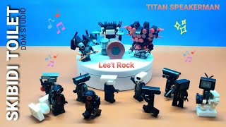 lego skibidi toilet | assemble mini titan speakerman rocker