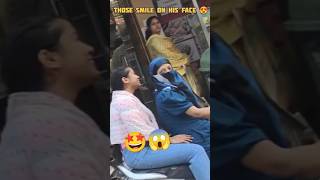 Cute Scooty Girl Impress ho gyi ??❤️ cute reaction cutegirl viral bike bunny