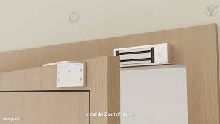 700kg single door magnetic lock with LEDand signal(1500lbs)