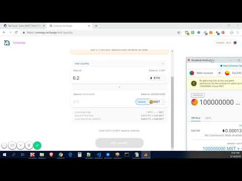 Hoe om uw Custom ERC20 token Uniswap Exchange