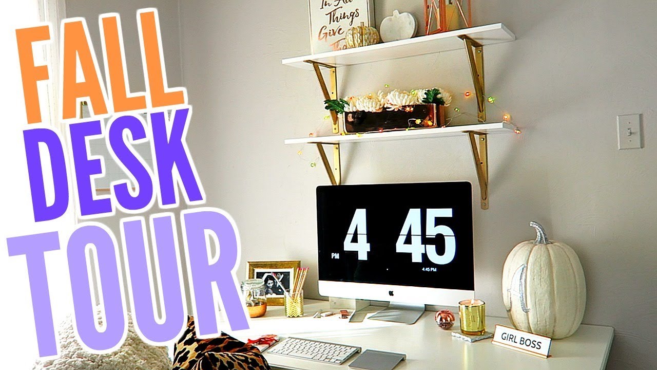 Fall Decorate With Me Ikea Desk Decor And Tour Copper And Gold