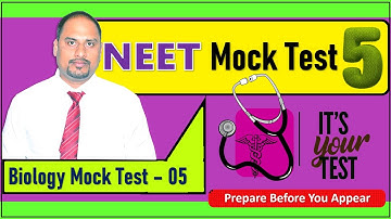 NTA Mock Test - 5 For NEET 2022 Preparation | Full Syllabus Mock Test Biology 90 Questions | NEET