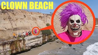 When You See This Clown Chasing You At Clown State Beach, Do Not Let Him Throw You Off The Cliff