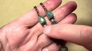 Finished jewelry using March 2024 Bargain Bead Box #diyjewelry #bargainbeadbox #march2024 #jewelry