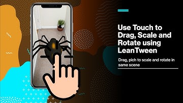 Use touch to scale, rotate and drag AR objects | UNITY AR Foundation (ARKit & ARCore) | LeanTween