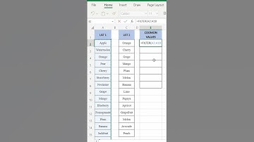 TRICK-39 Extract common values from 2 lists#short #datavalidation #shorts #excel #msexcel #exceltips
