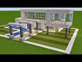 Minecraft - How to build a modern house 39