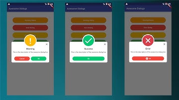 Awesome Dialog Box Pop Up Messages In Flutter - Flutter Tutorial