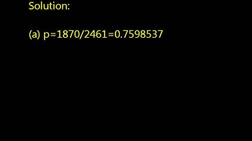 Statistical Question Solution