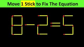 Matchstick Puzzle  Fix The Equation #matchstickpuzzle #simplylogical