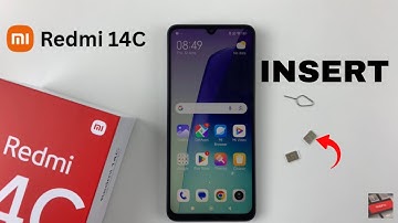 How To Insert SIM Card On Redmi 14C