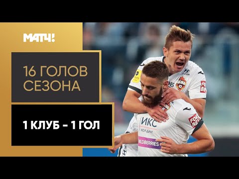 Топ 16 голов Тинькофф РПЛ (по одному от каждого клуба)