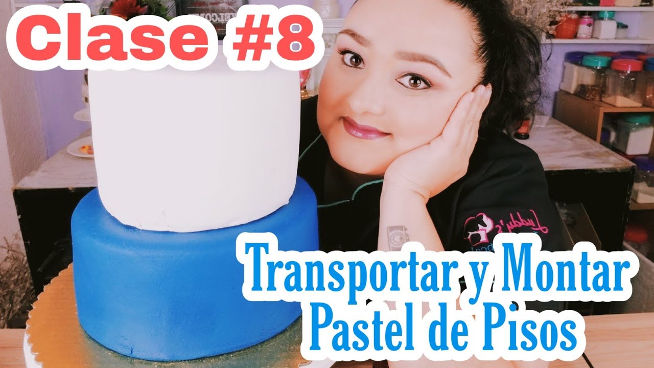 Transportar y Montar Pasteles de Pisos 👩‍🍳 Clase #8 👨‍🍳 @cursodereposteriaenyoutube