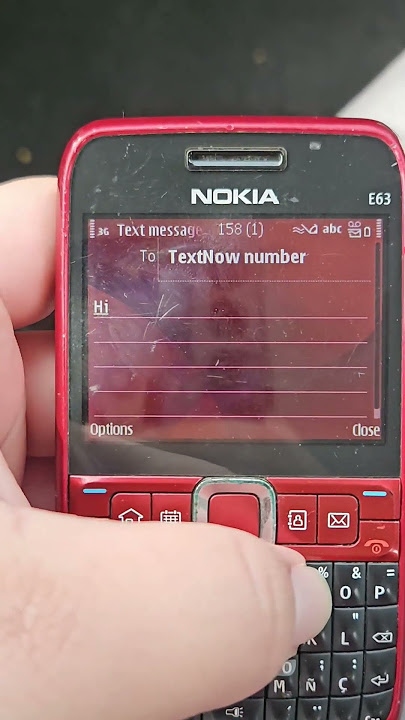 Nokia E63 incoming message