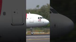 AIR ASIA A320-200 landing at Phuket Airport #shorts #aviation #airasia #a320 #a320200 #phuket