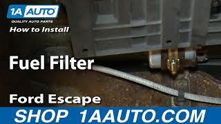 How To Replace Fuel Filter 02-05 Ford Escape