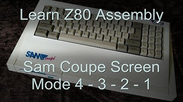 Lesson P58 - Modes 4, 3, 2 and 1 on the Sam coupe