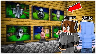 FRANZ & JOJO LOOK AT THE HAUNTED FOREST CCTV CAMERA in MINECRAFT