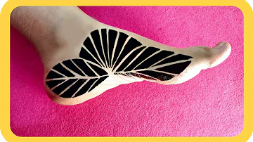أجمل وأسهل حنه سودانية بالشريط/شكل هندسي في قمة الروعة/use the tape to make this unique henna design
