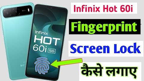 Infinix Hot 60i Display Fingerprint Lock Setting/How to fingerprint lock in Infinix hot 60i 