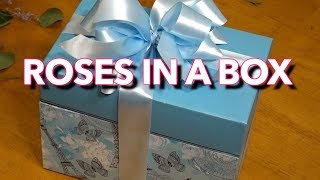 How to arrange roses in a box. Flower SURPRISE GIFTS!