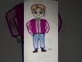 Drawing BTS 💜members ( RM ) Part 1 #trendingshorts #viral #ytshorts #bts #kpop #namjoon #rapmonster