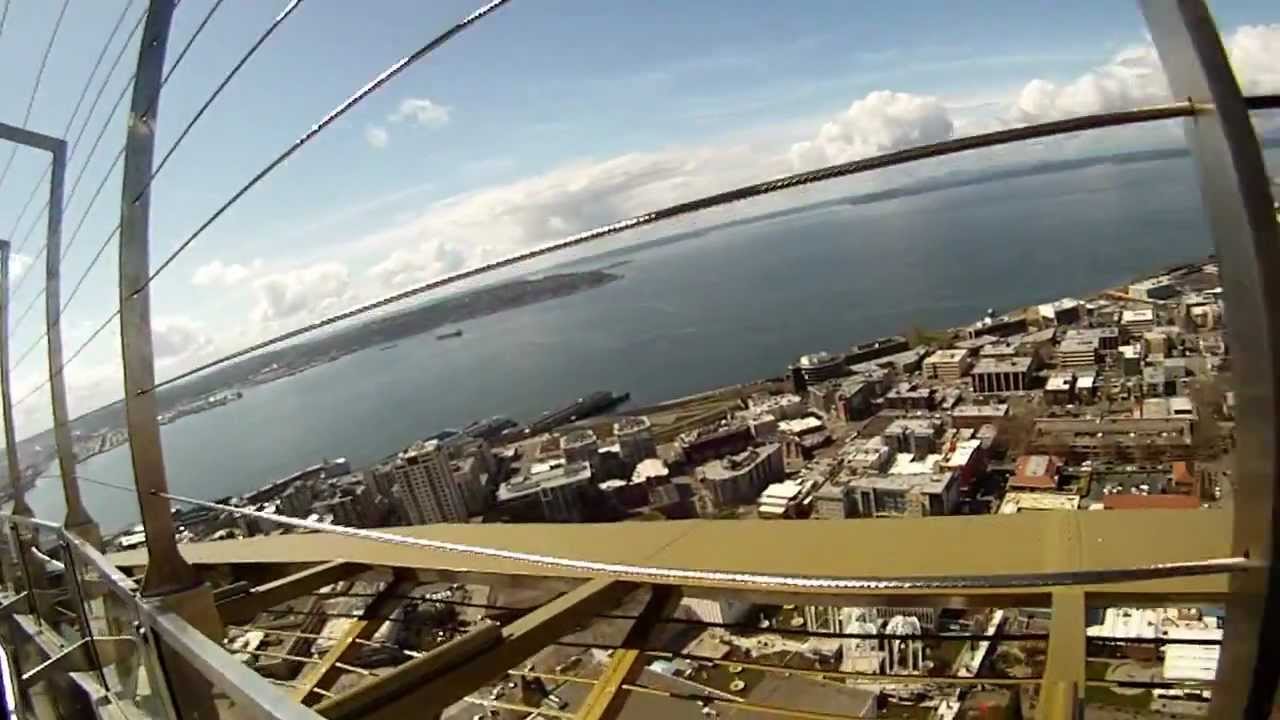 View from the top of Space needle - YouTube