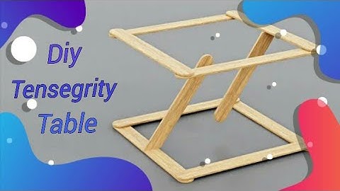 Diy Tensegrity Table  With Ice Cream Stick | Diy Magic Table | Made By Craft With Creativity.