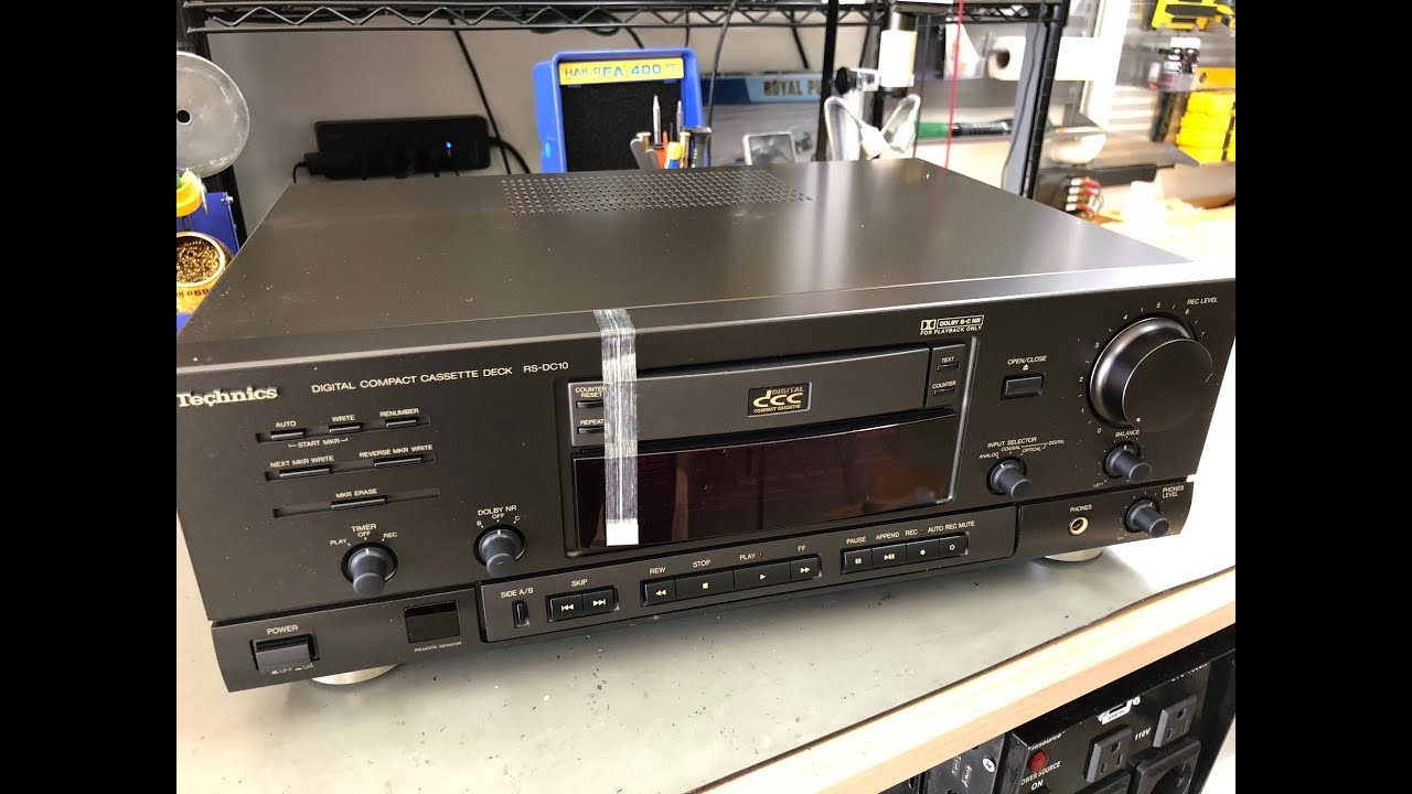 Technics DCC RS DC10 Digital Compact Cassette Repair. Serviced