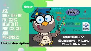 Ask questions or fix issues related to php, css, seo and wordpress