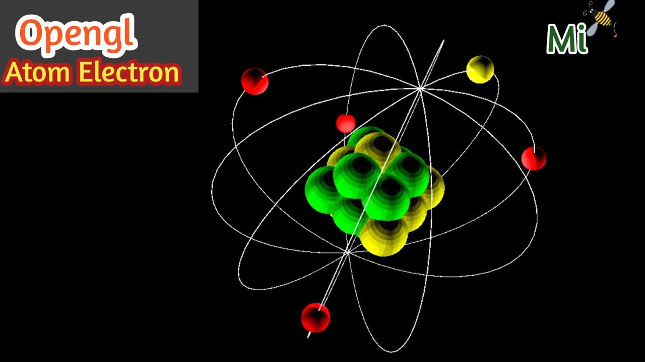 OpenGL Atom Nucleus Electron movement | MinhInc | 2023 - YouTube
