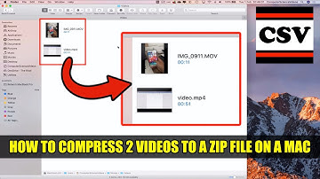 How to COMPRESS 2 Videos to a Zip File On a Mac - Basic Tutorial | New