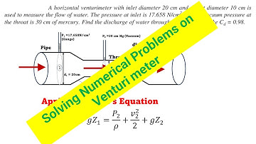 Solving Numerical Problems on Venturimeter #fluidmechanics  #physics  #chemicalengineering