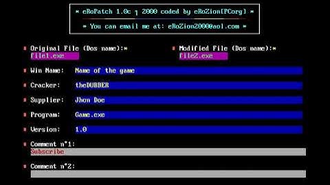 eRoPatch v1.0c.exe Patch-Maker